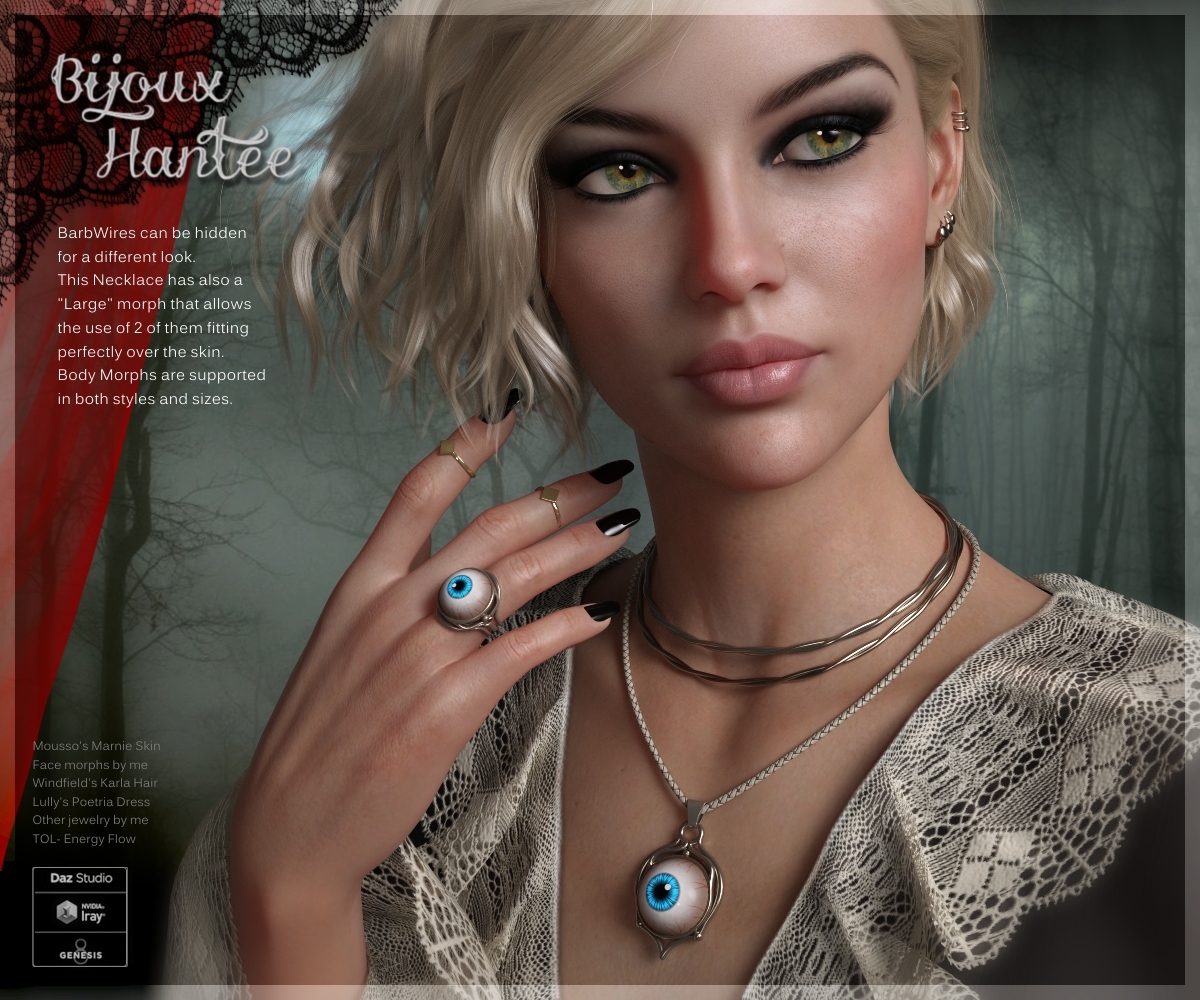 Bijoux Hantee for Genesis 8 Females by N/A