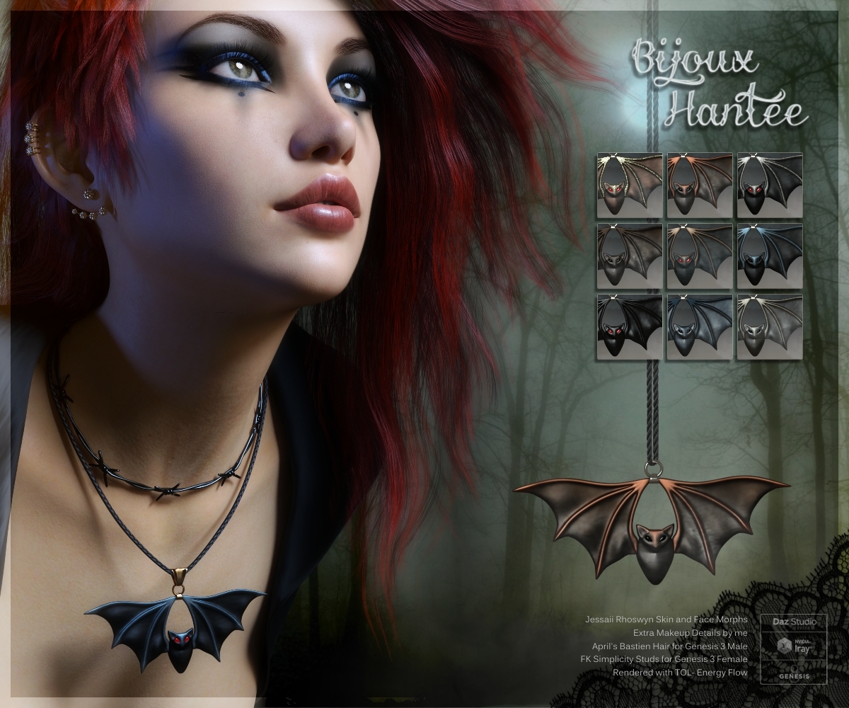 Bijoux Hantee for Genesis 8 Females by N/A