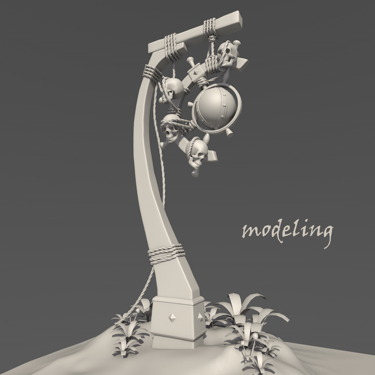 Skull Lantern for Daz Studio by N/A
