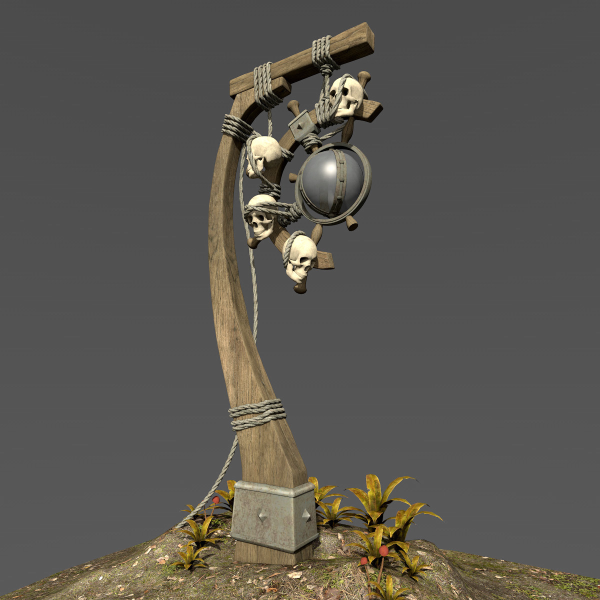 Skull Lantern for Daz Studio by N/A