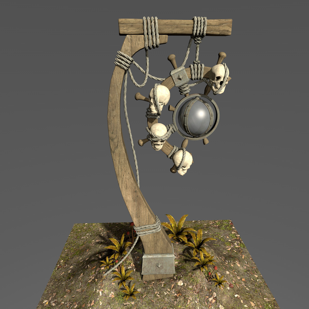 Skull Lantern for Daz Studio by N/A