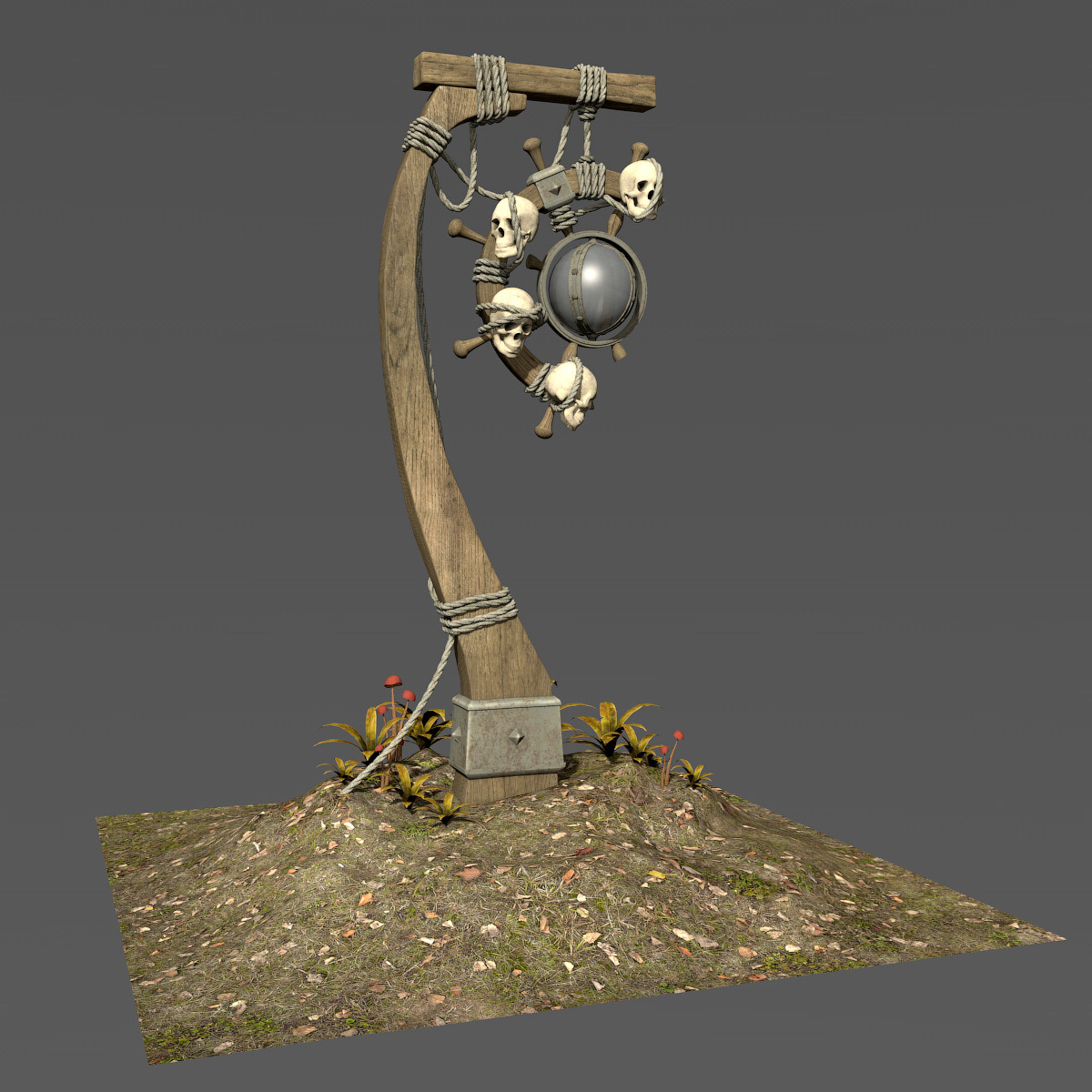 Skull Lantern for Daz Studio by N/A