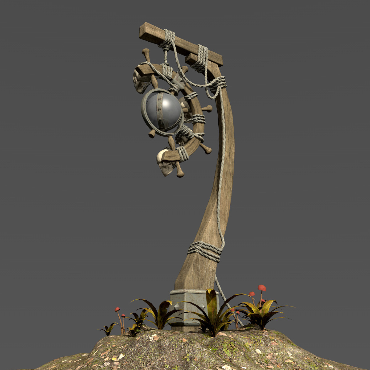 Skull Lantern for Daz Studio by N/A