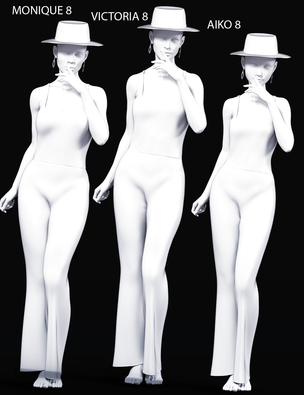 dForce Casual Fashion Outfit for Genesis 8 Female by N/A