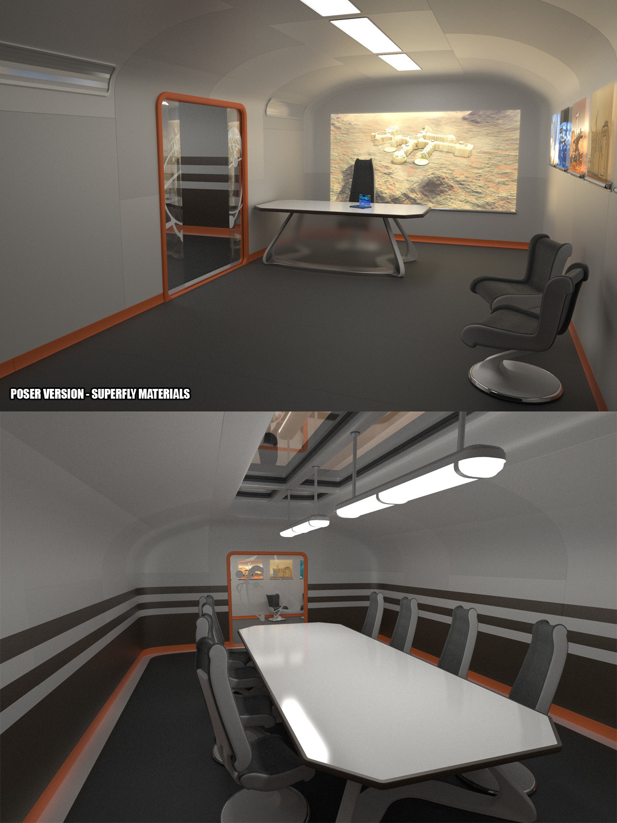 Colony Briefing Room for Poser and DS by N/A