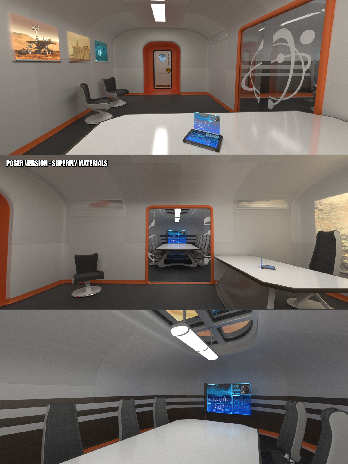 Colony Briefing Room for Poser and DS by N/A