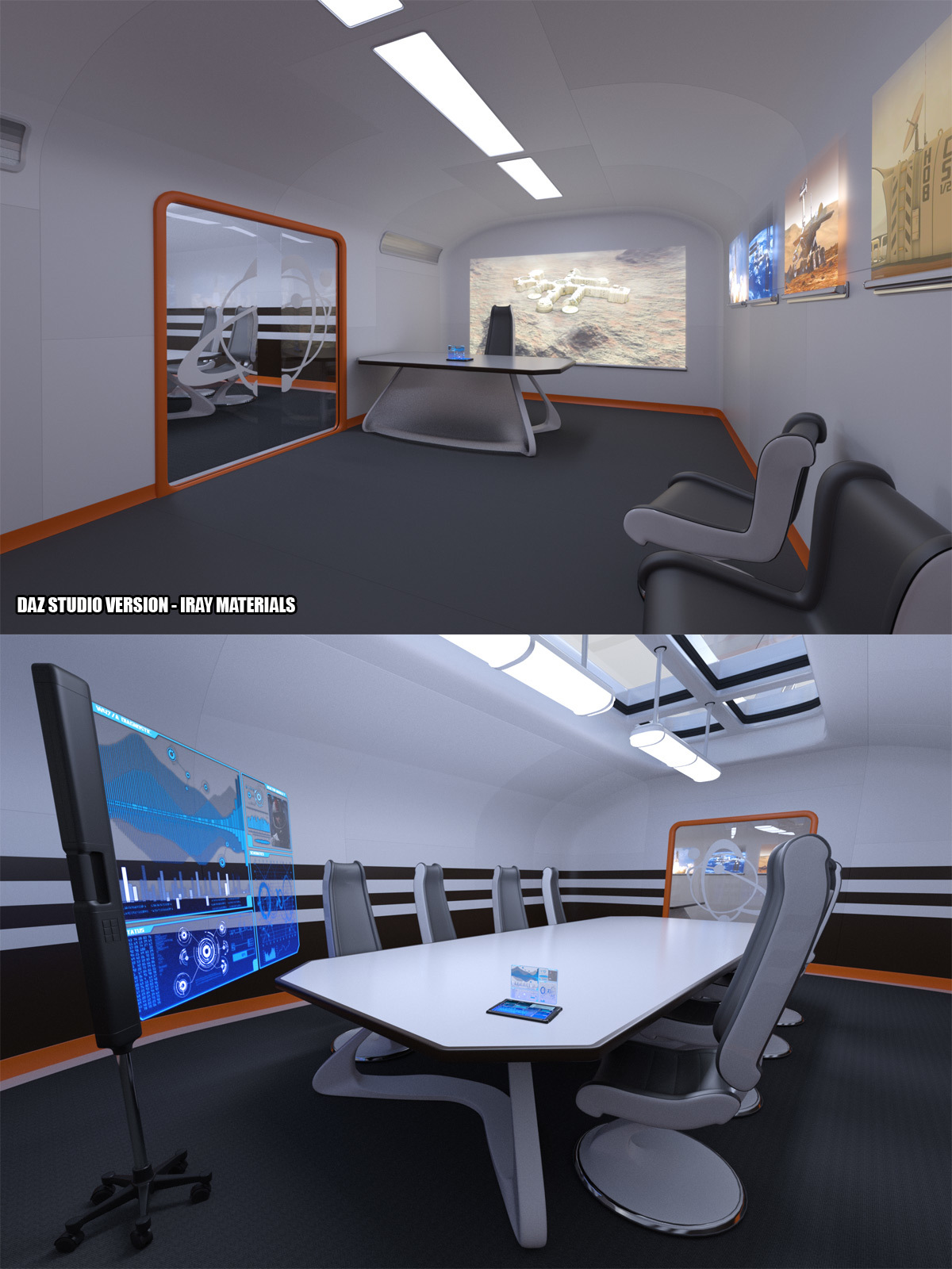 Colony Briefing Room for Poser and DS by N/A