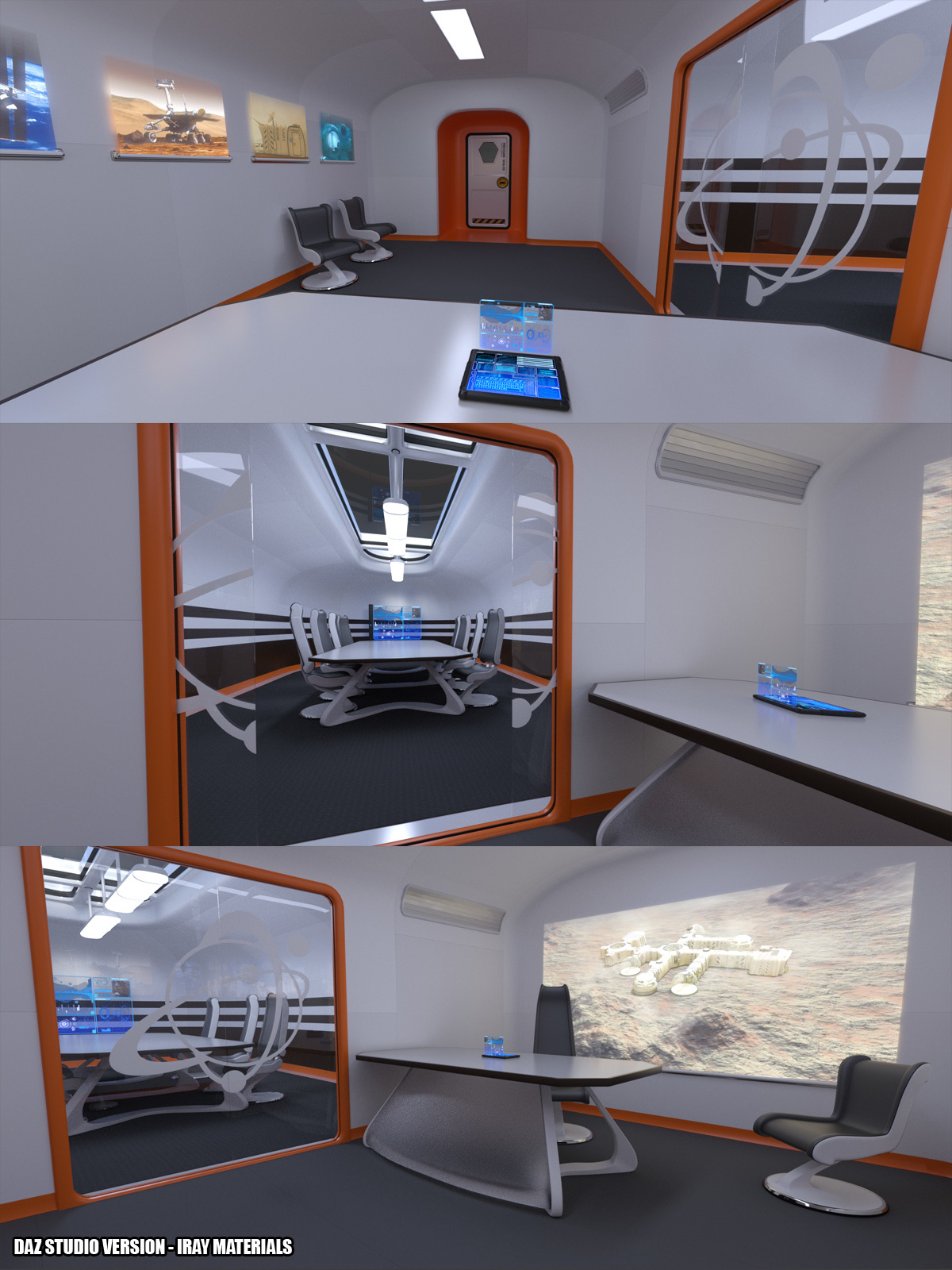Colony Briefing Room for Poser and DS by N/A