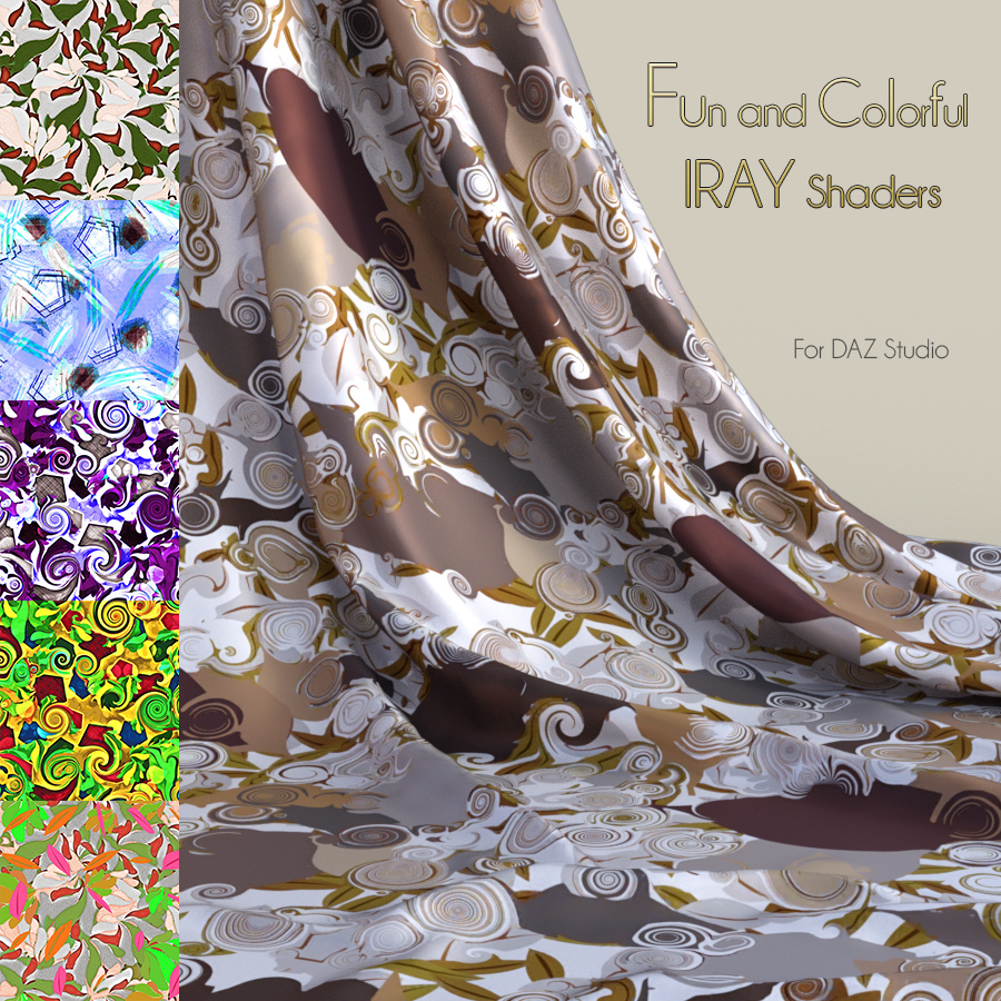Fun and Colorful IRAY Shaders by N/A