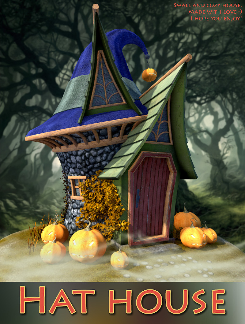Hat house for Daz Studio by N/A