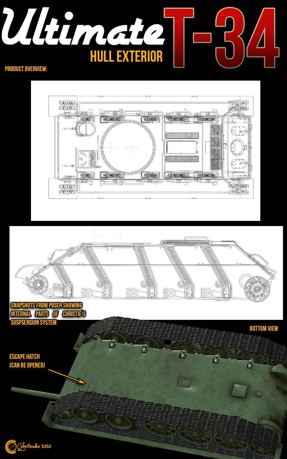 Ultimate T-34-Hull Exterior by N/A