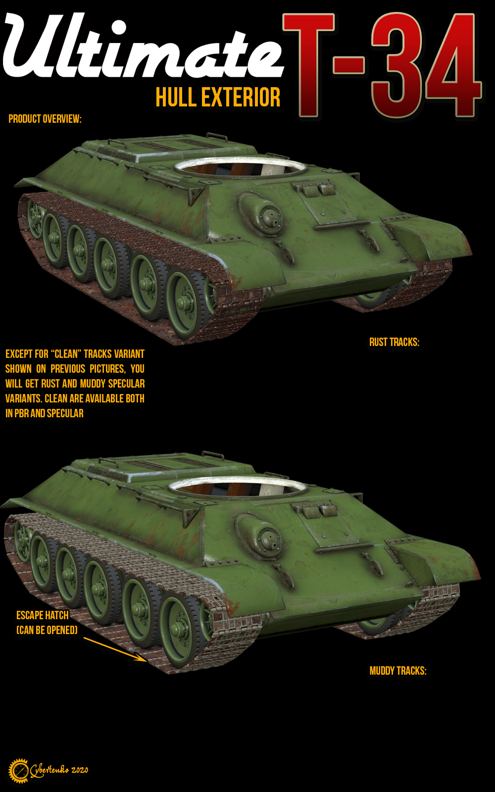 Ultimate T-34-Hull Exterior by N/A