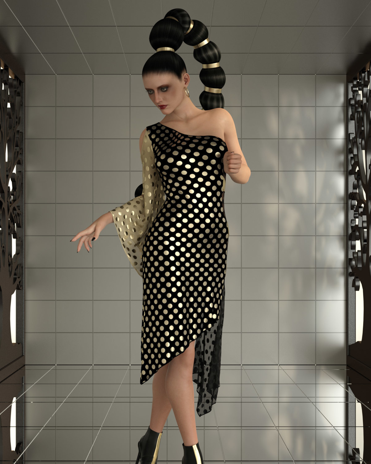 Cha Cha dforce dress for Genesis 8 Females by N/A