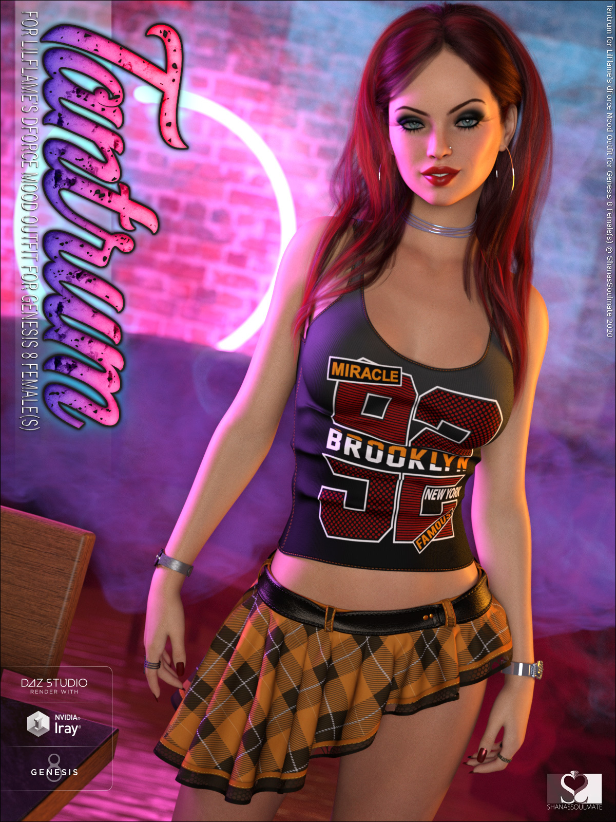 Tantrum for dForce Mood Outfit for Genesis 8 Females by N/A