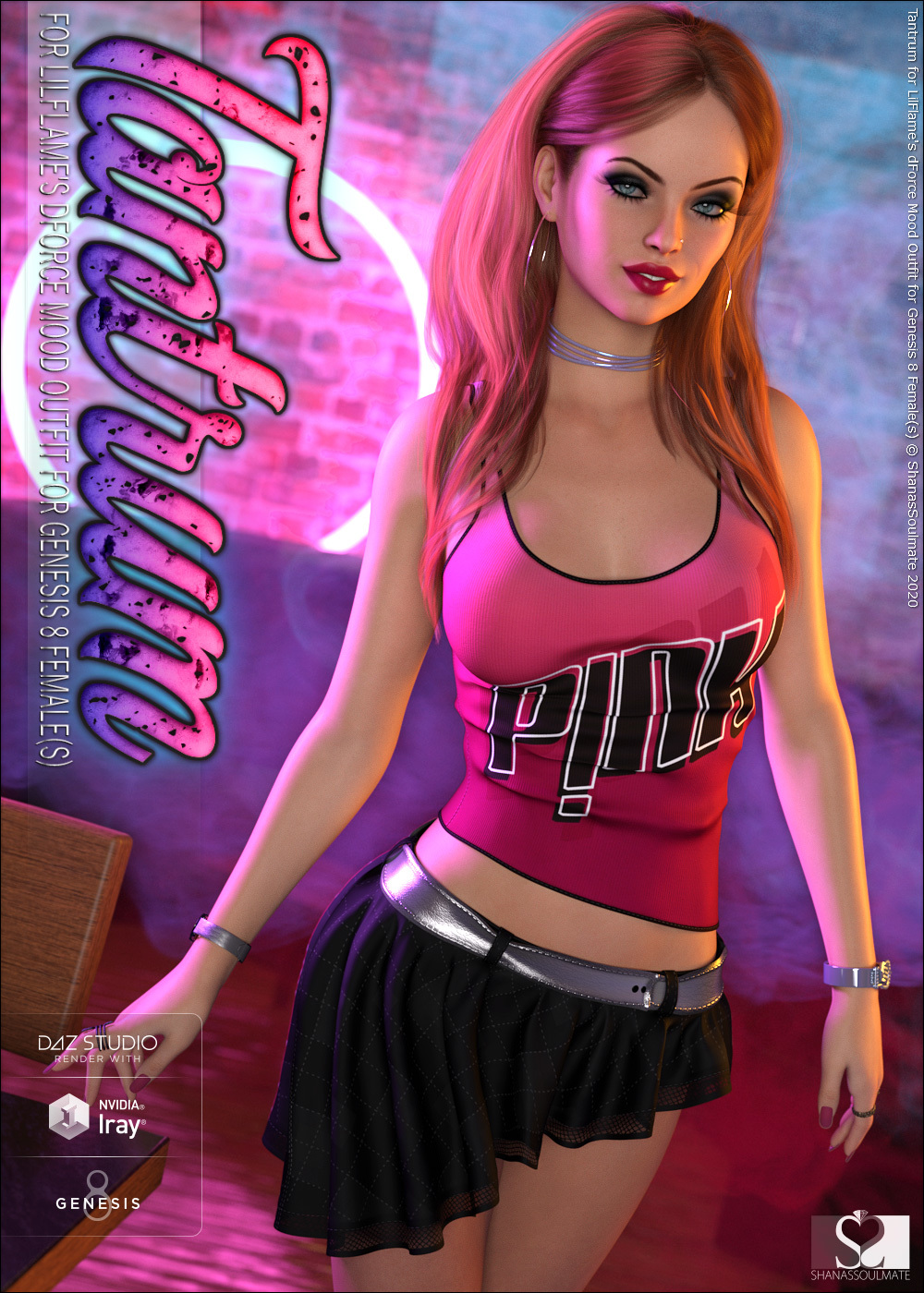 Tantrum for dForce Mood Outfit for Genesis 8 Females by N/A