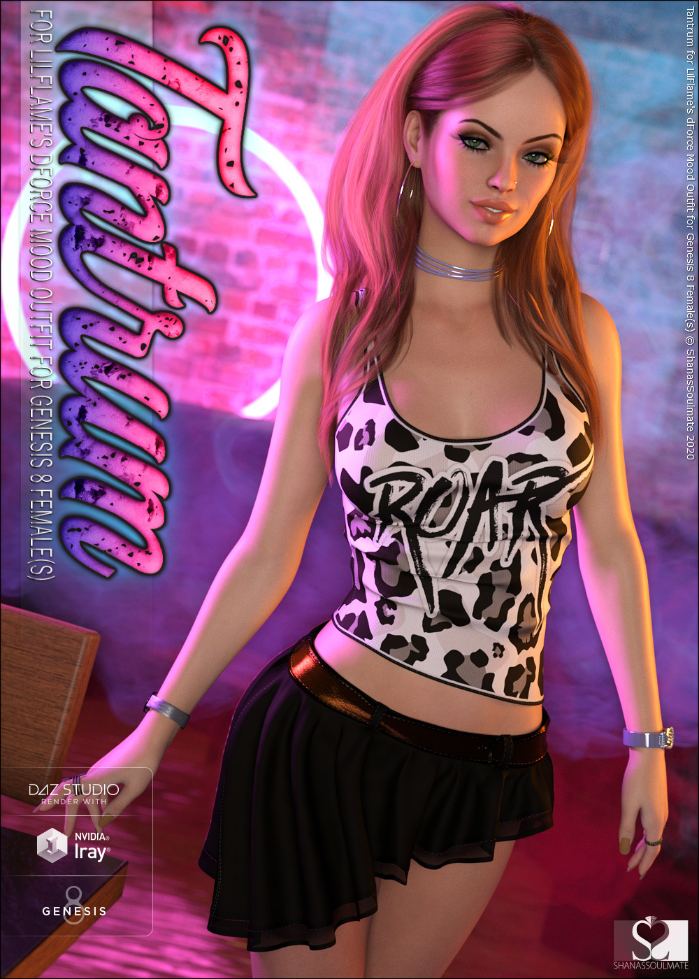 Tantrum for dForce Mood Outfit for Genesis 8 Females by N/A