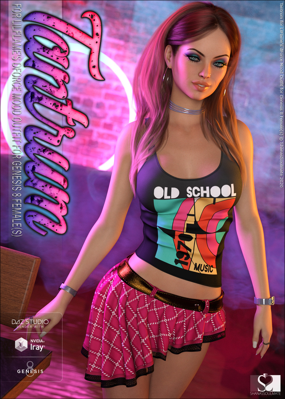 Tantrum for dForce Mood Outfit for Genesis 8 Females by N/A