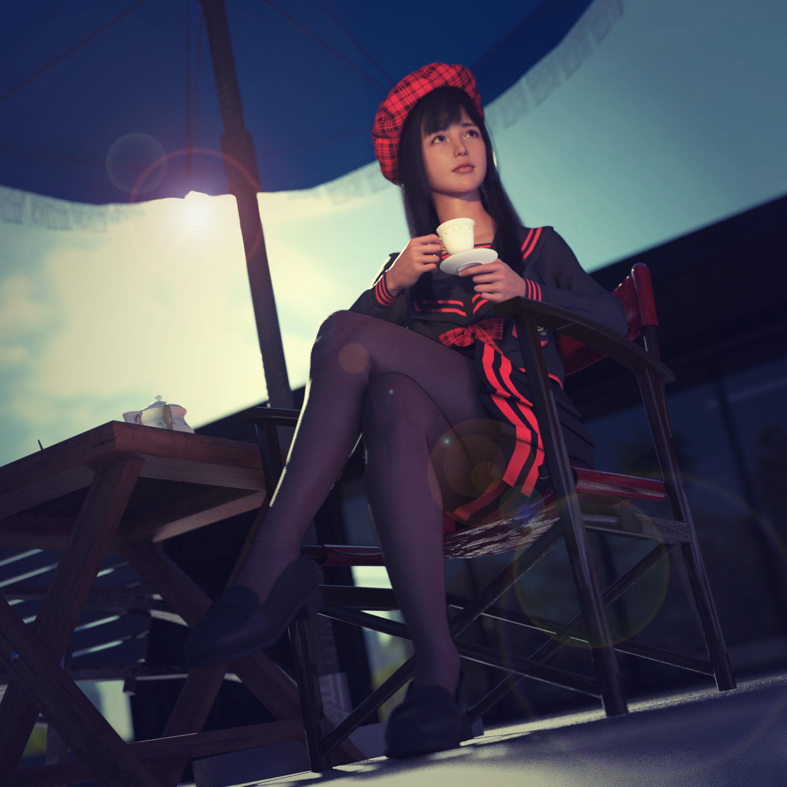 SC dForce JK Sailor Suit and 25 Pose For Genesis 8 Females by N/A