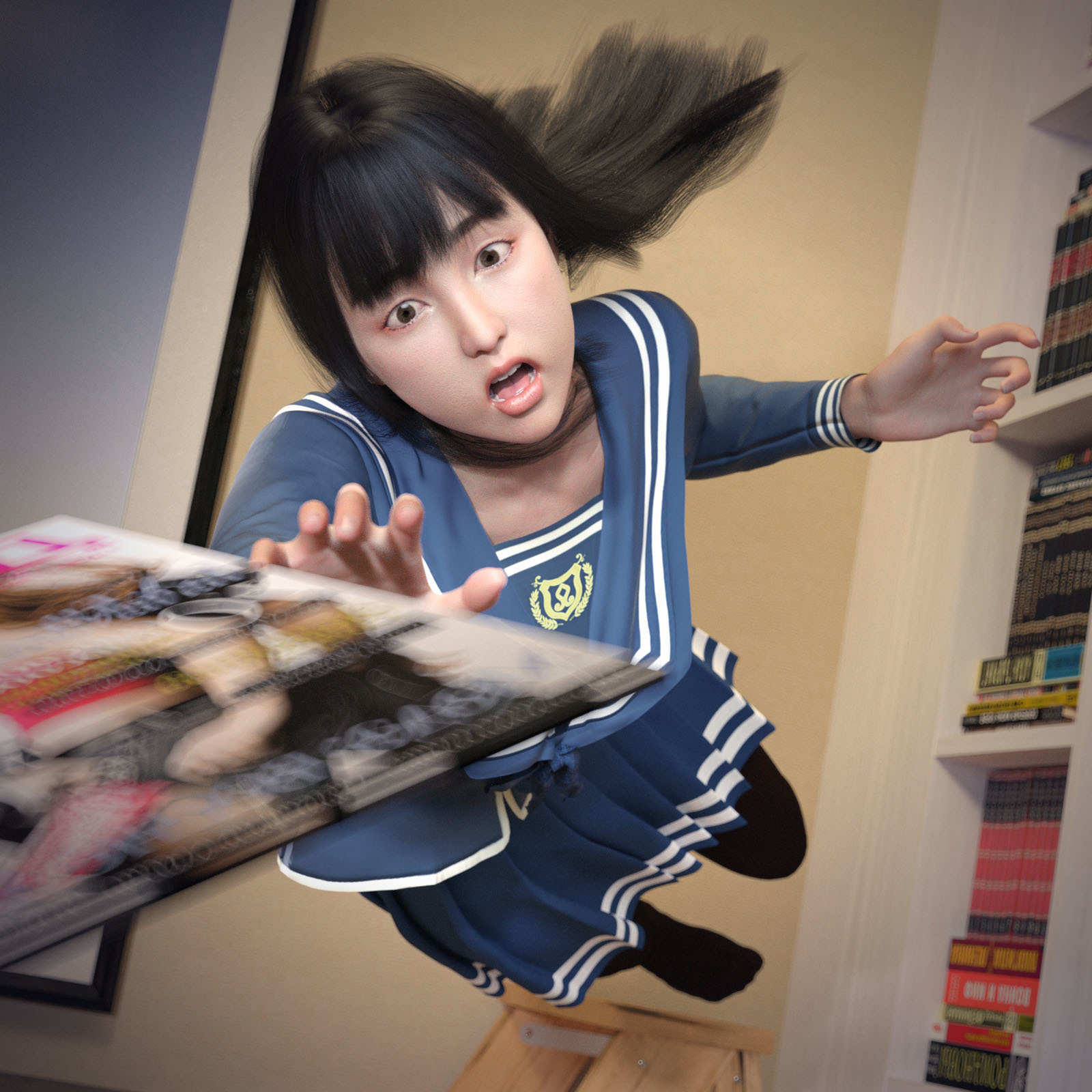 SC dForce JK Sailor Suit and 25 Pose For Genesis 8 Females by N/A