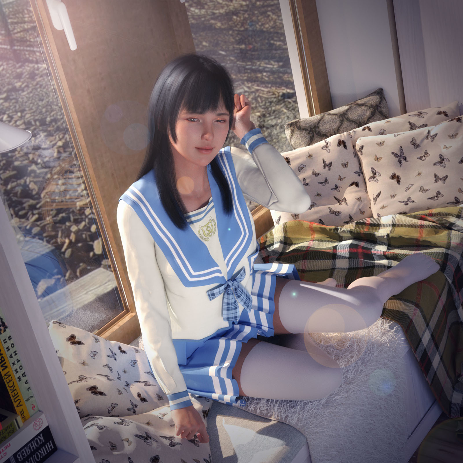SC dForce JK Sailor Suit and 25 Pose For Genesis 8 Females by N/A