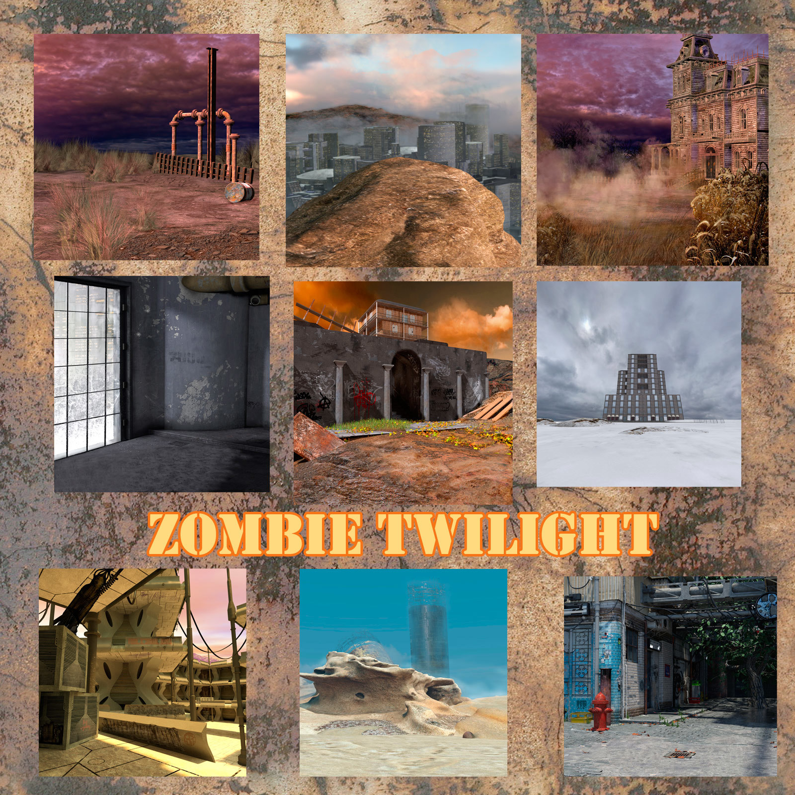 LWP Zombie Twilight Backgrounds by N/A