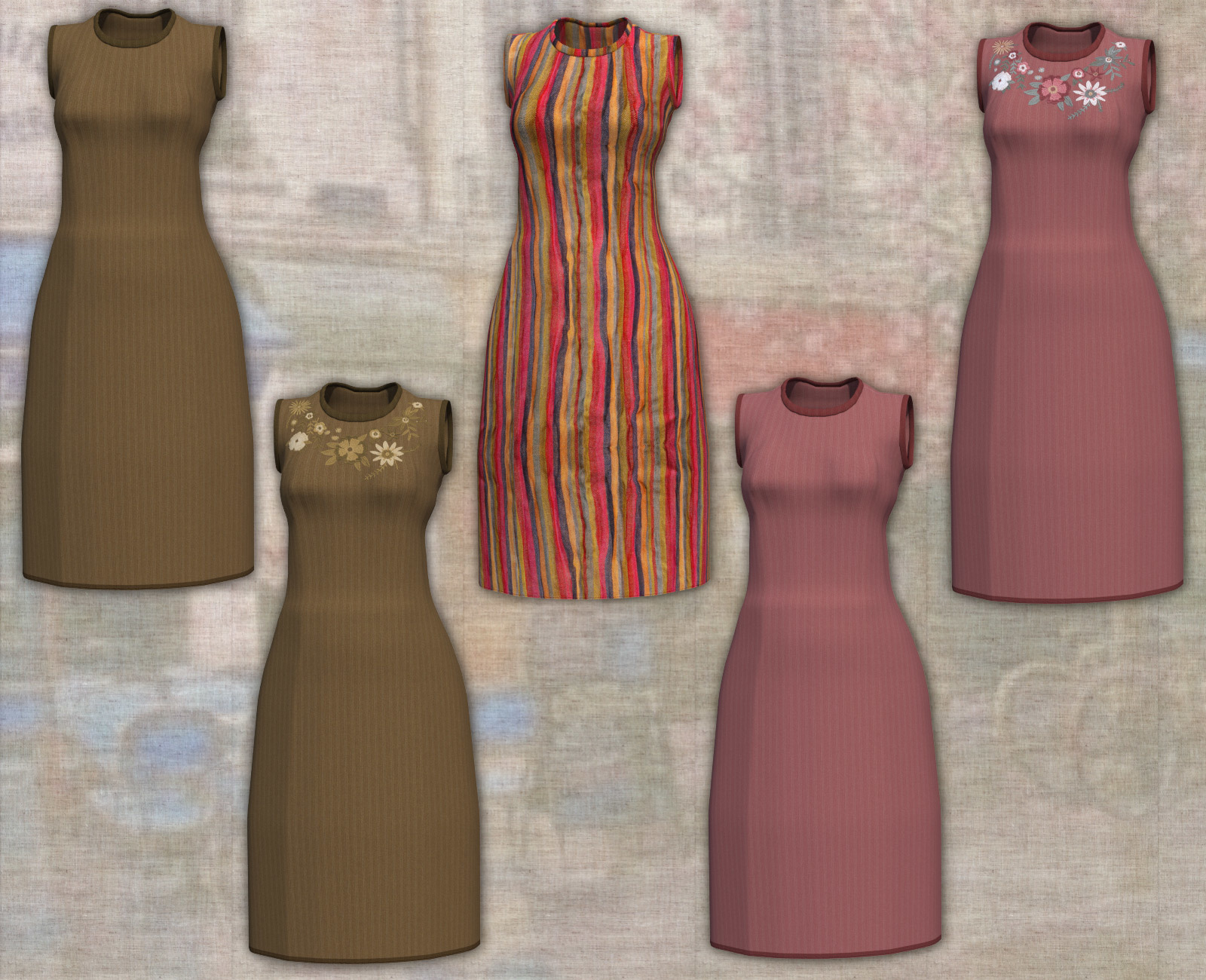 Boho - Dynamic Dress and Vest for La Femme by N/A