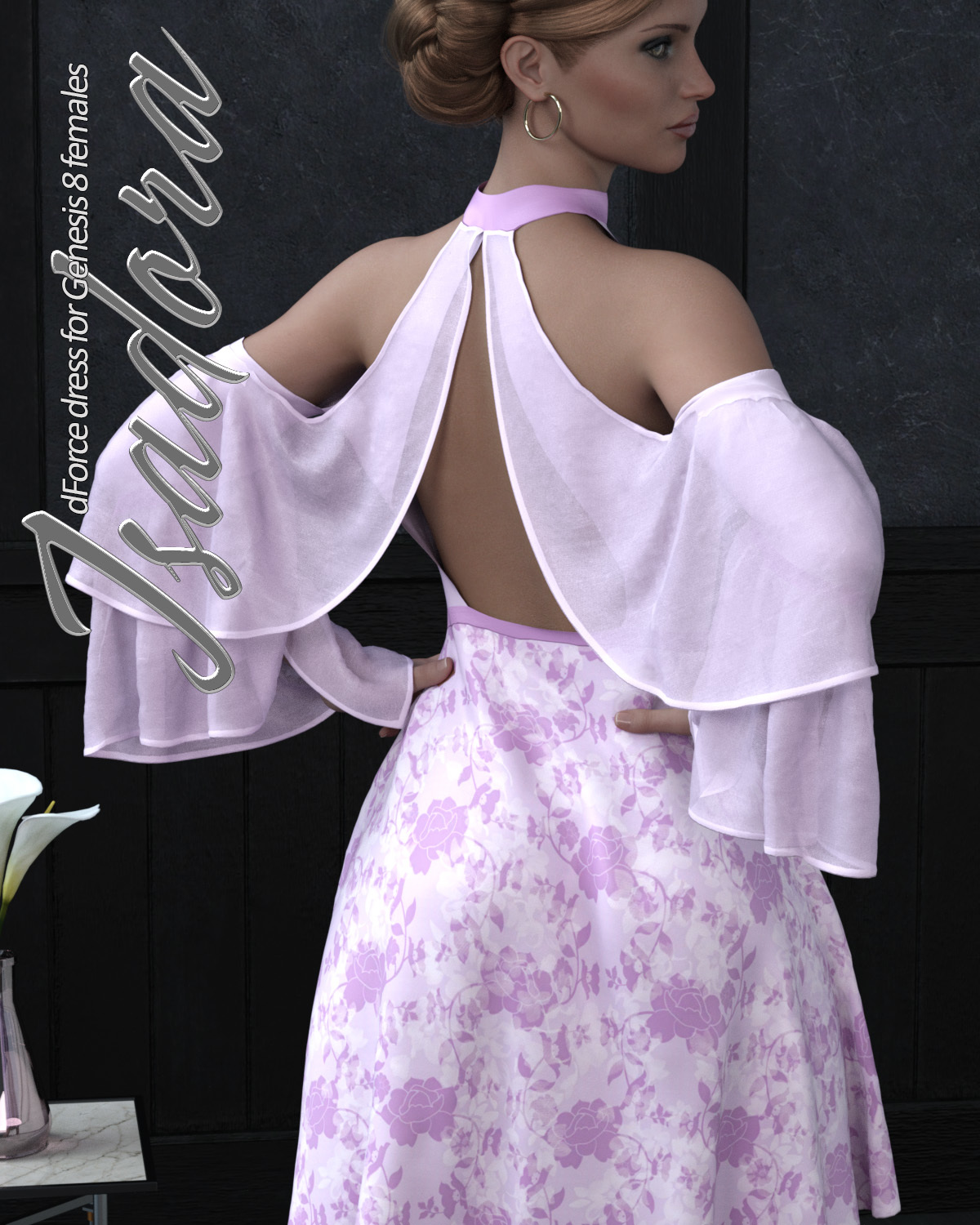 Isadora dForce dress for Genesis 8 Females by N/A