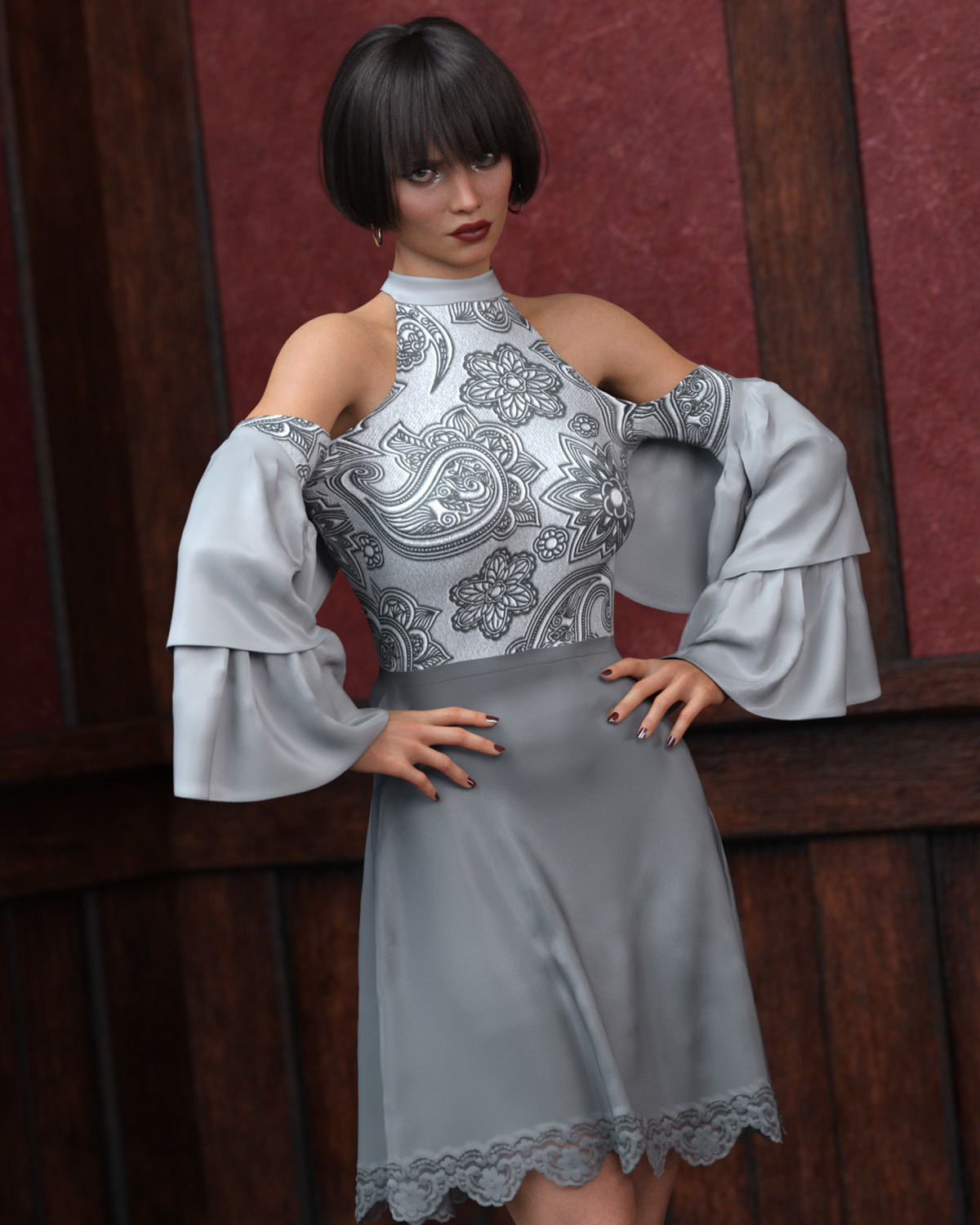 Isadora dForce dress for Genesis 8 Females by N/A