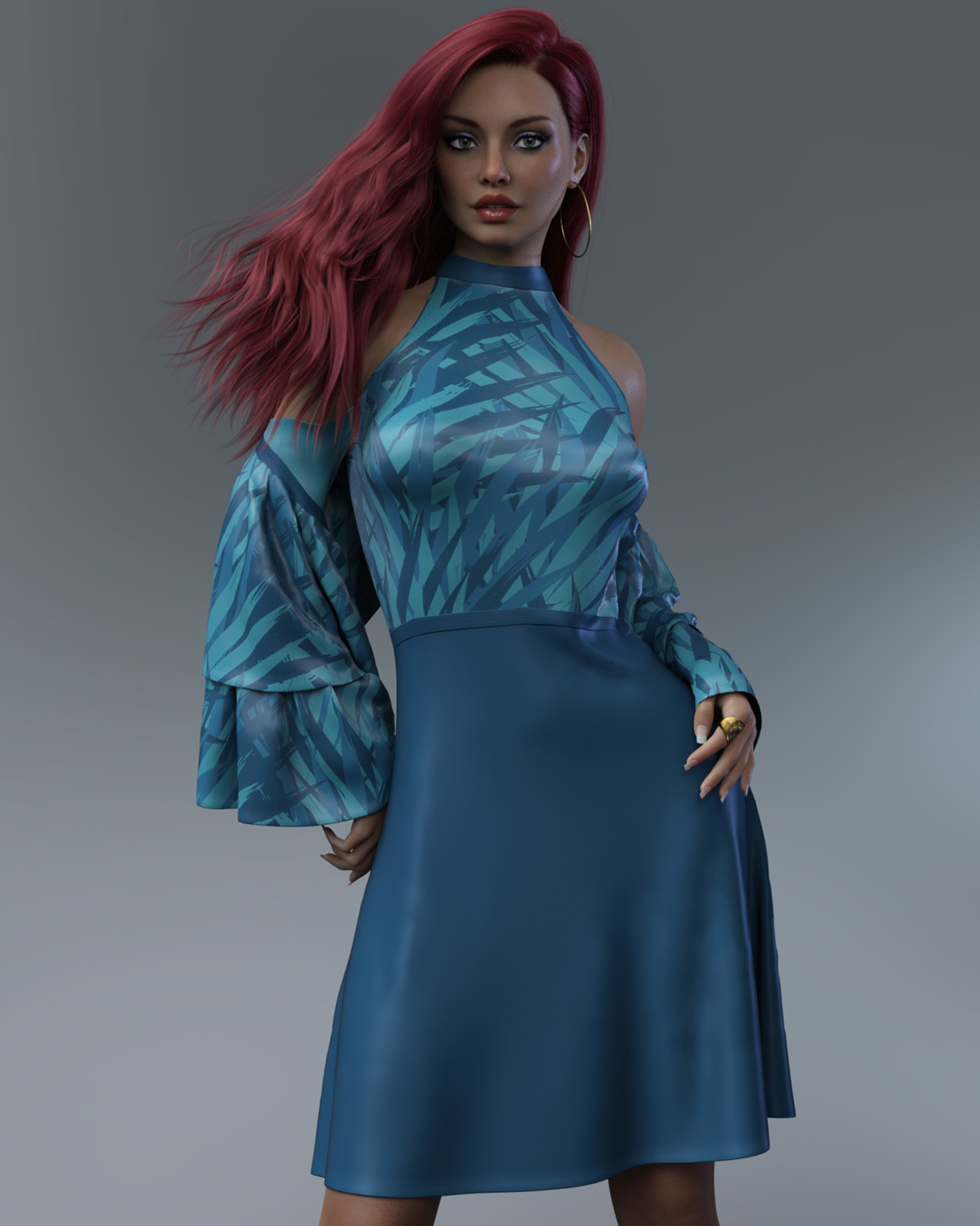 Isadora dForce dress for Genesis 8 Females by N/A
