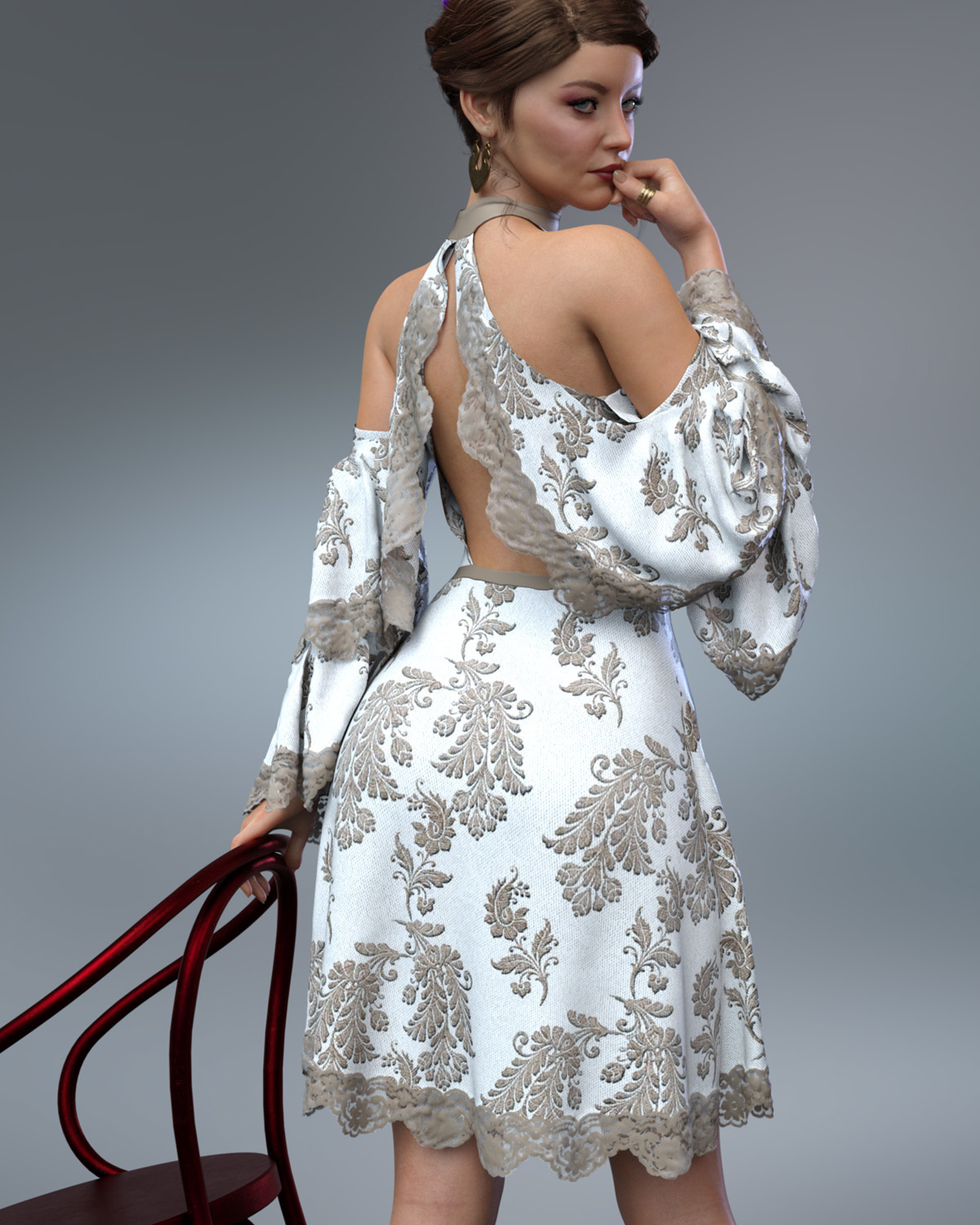 Isadora dForce dress for Genesis 8 Females by N/A