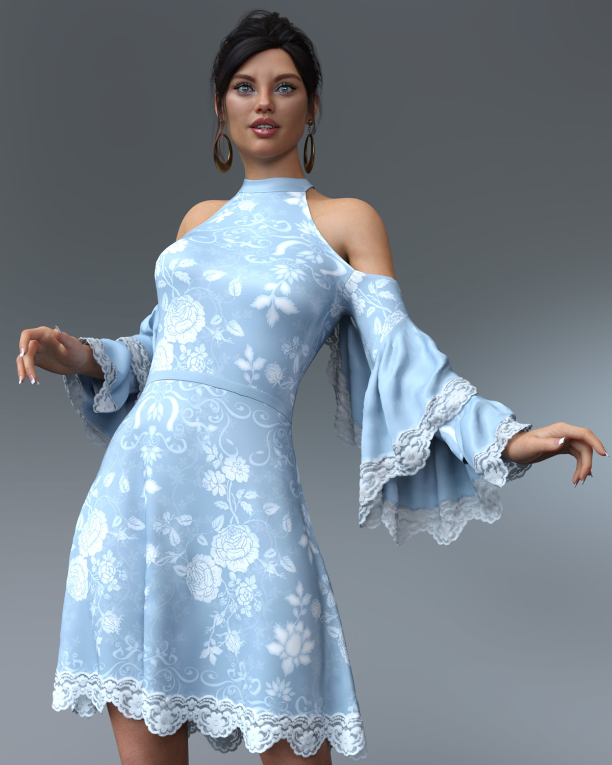 Isadora dForce dress for Genesis 8 Females by N/A