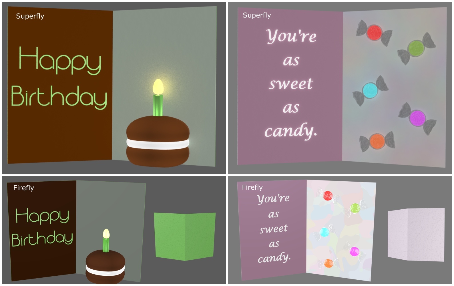 3D Greeting Cards for Poser by N/A