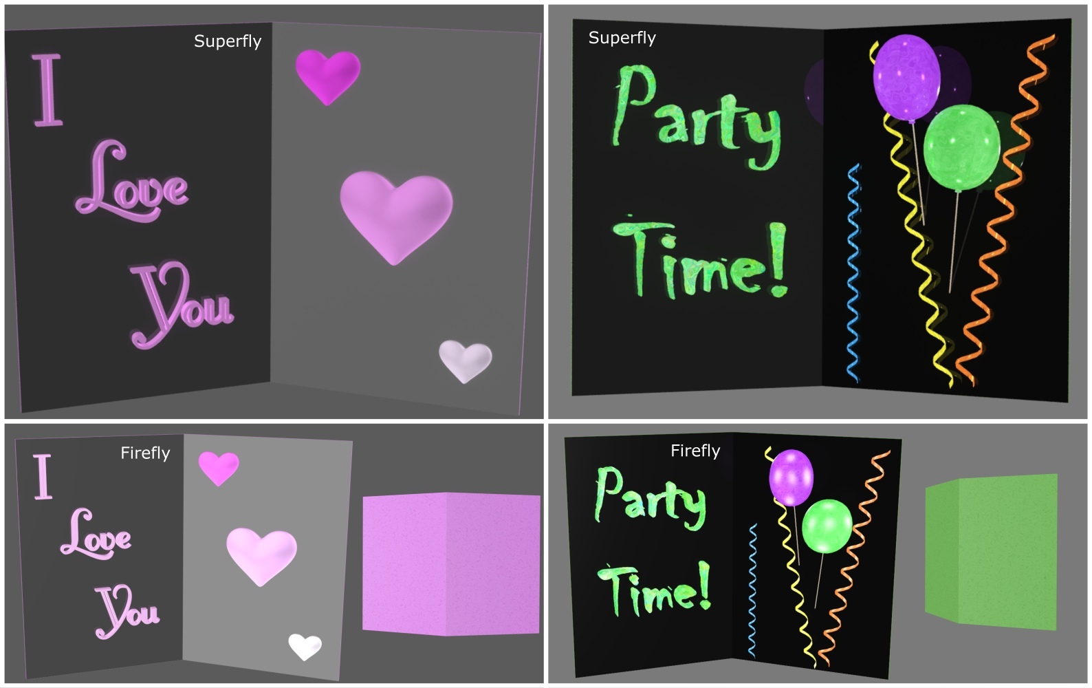 3D Greeting Cards for Poser by N/A