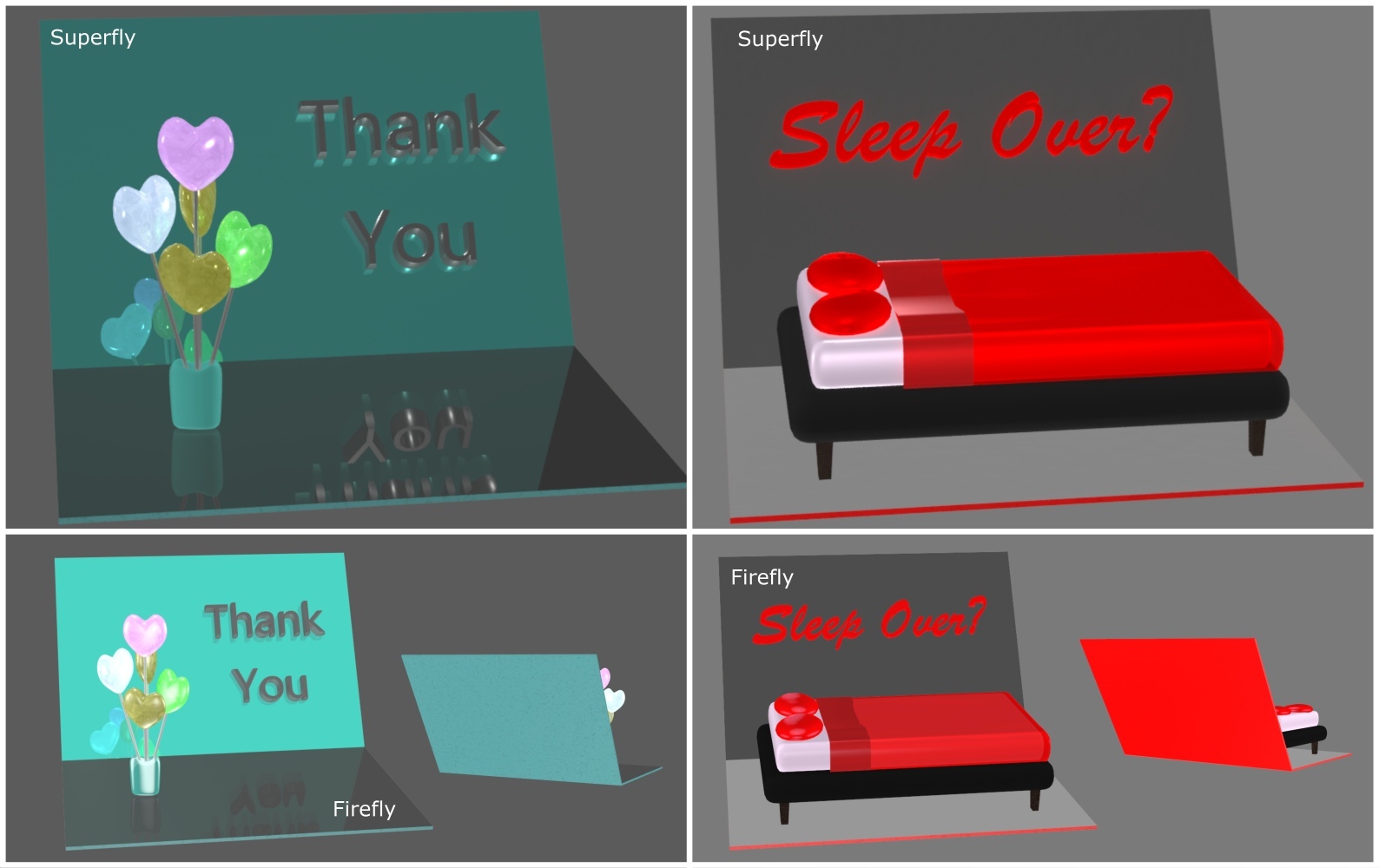 3D Greeting Cards for Poser by N/A