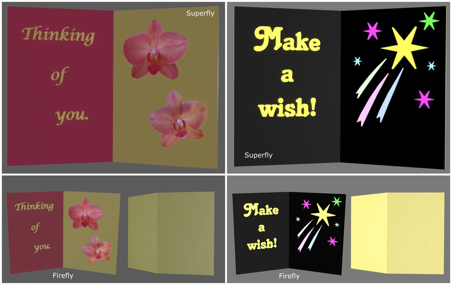 3D Greeting Cards for Poser by N/A
