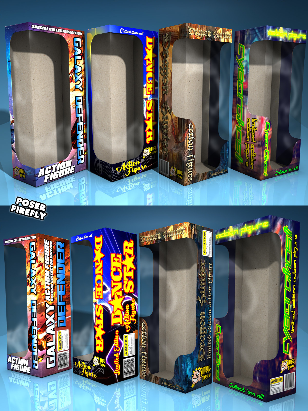 Action Figure Boxes by N/A