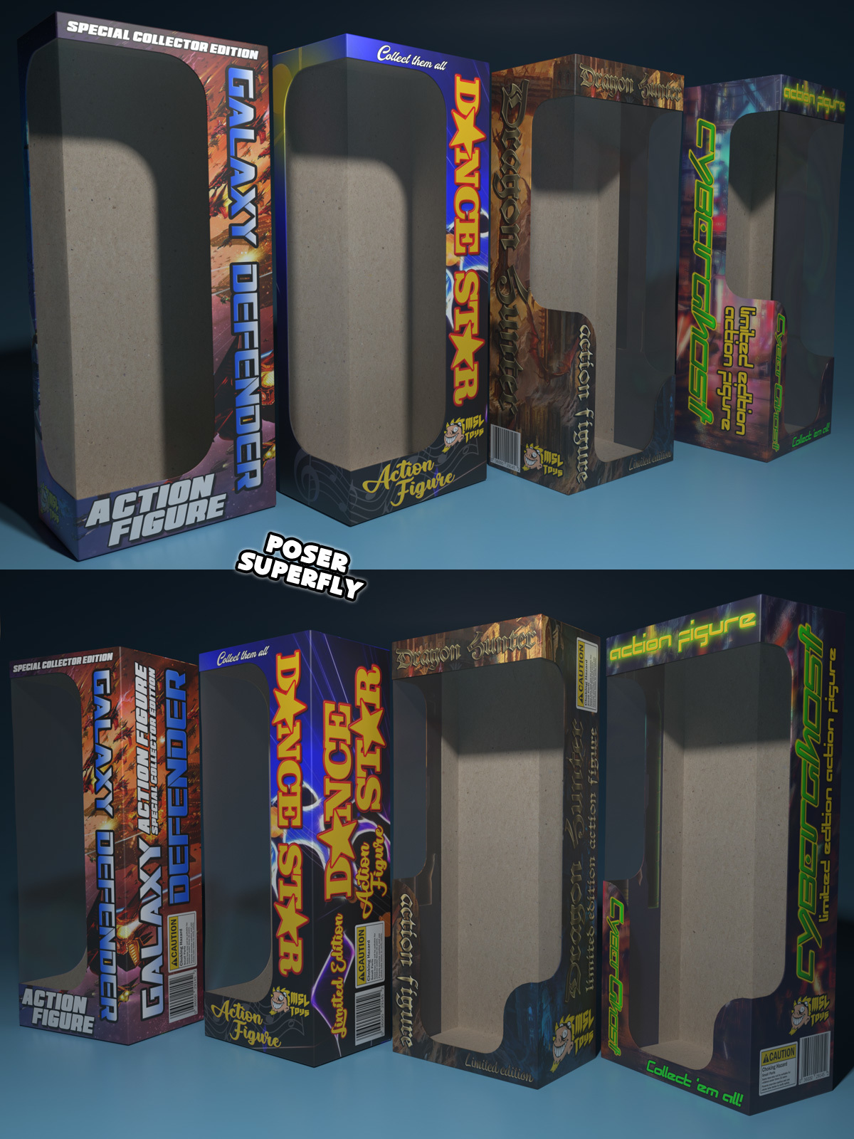 Action Figure Boxes by N/A