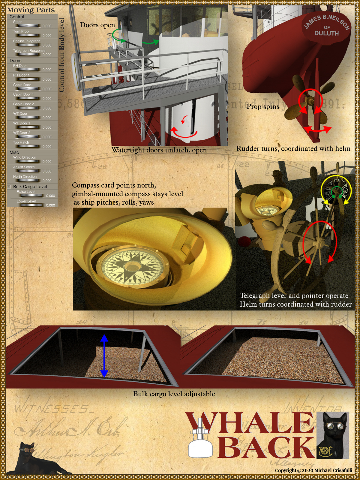 Whaleback Steamship by N/A