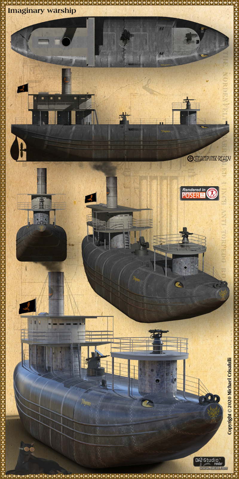 Whaleback Steamship by N/A