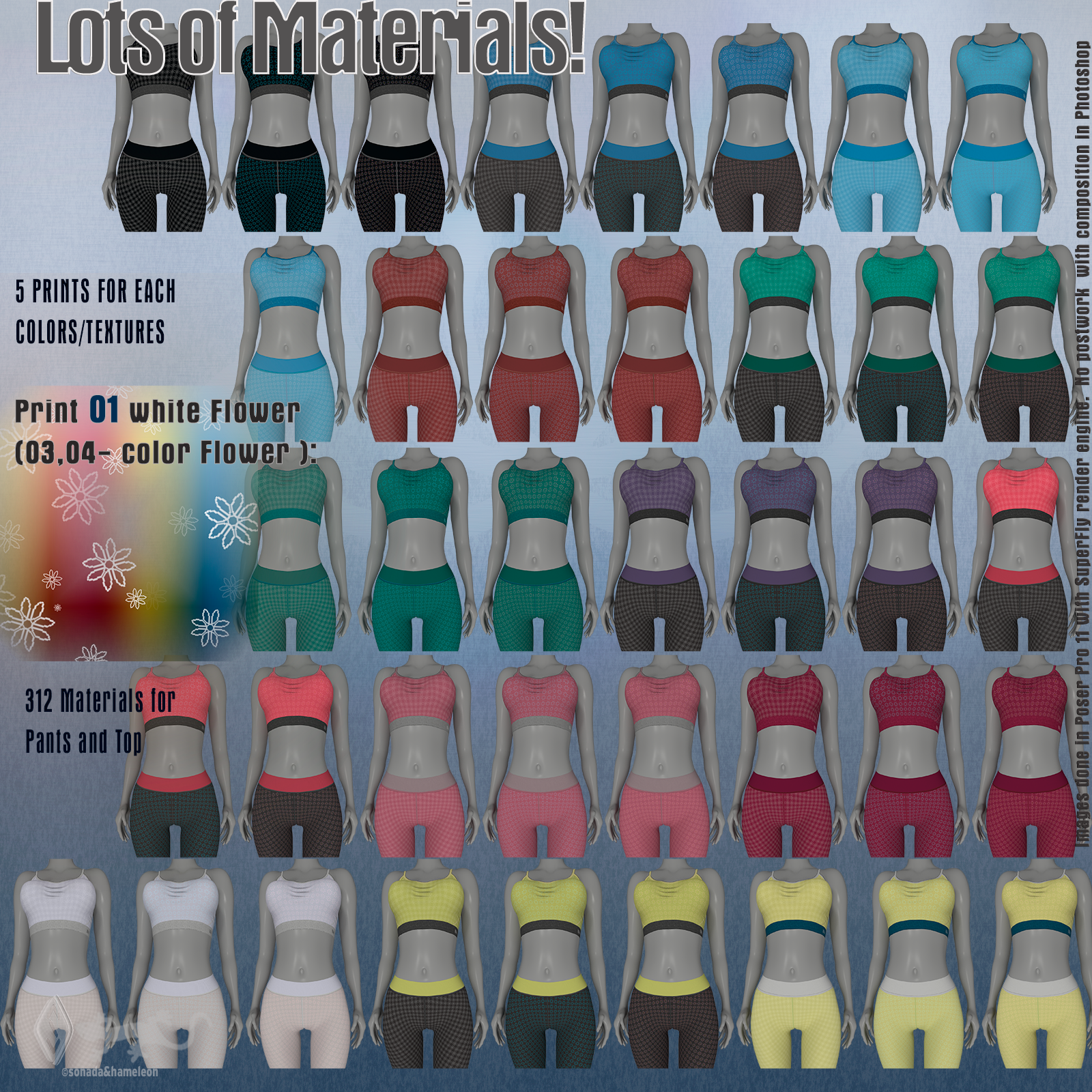Yoga - Quality Top and Pants For La Femme by N/A