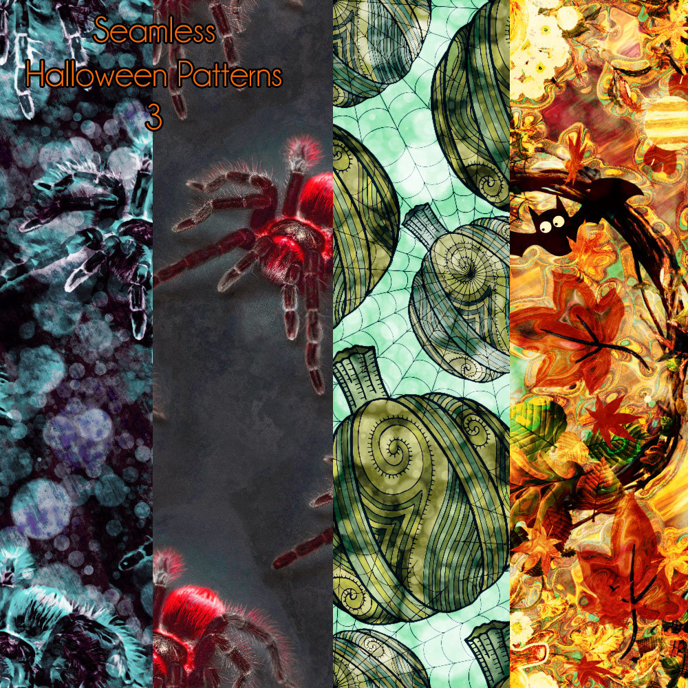 Seamless Halloween Patterns 3 by N/A
