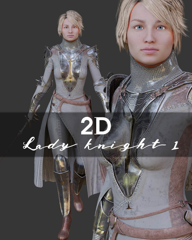 2D Lady Knight 1 by N/A
