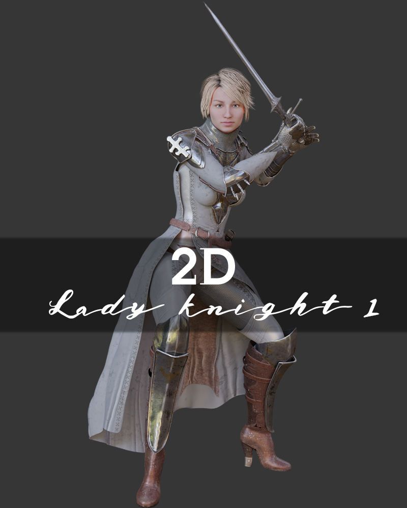 2D Lady Knight 1 by N/A