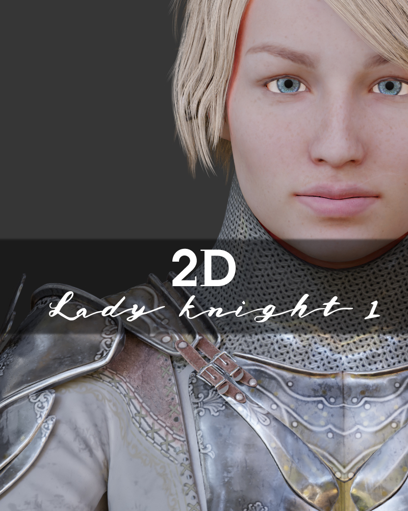 2D Lady Knight 1 by N/A