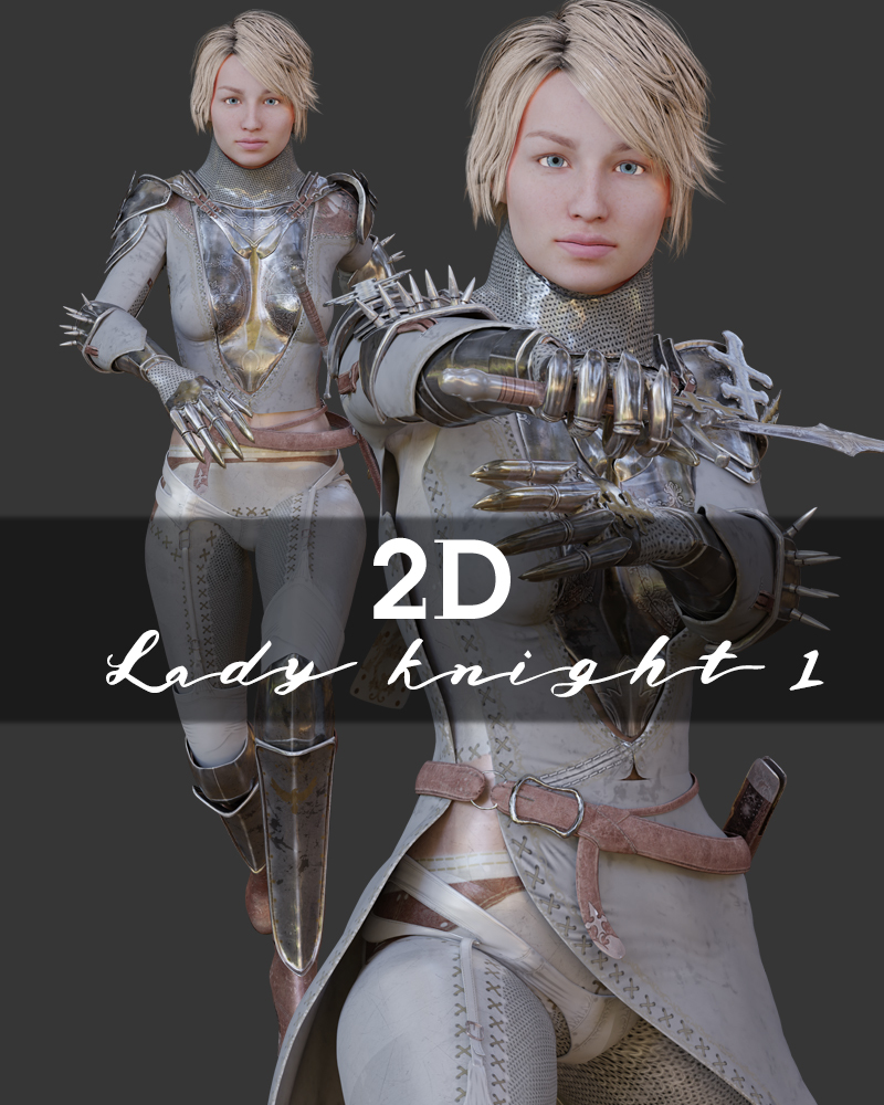 2D Lady Knight 1 by N/A