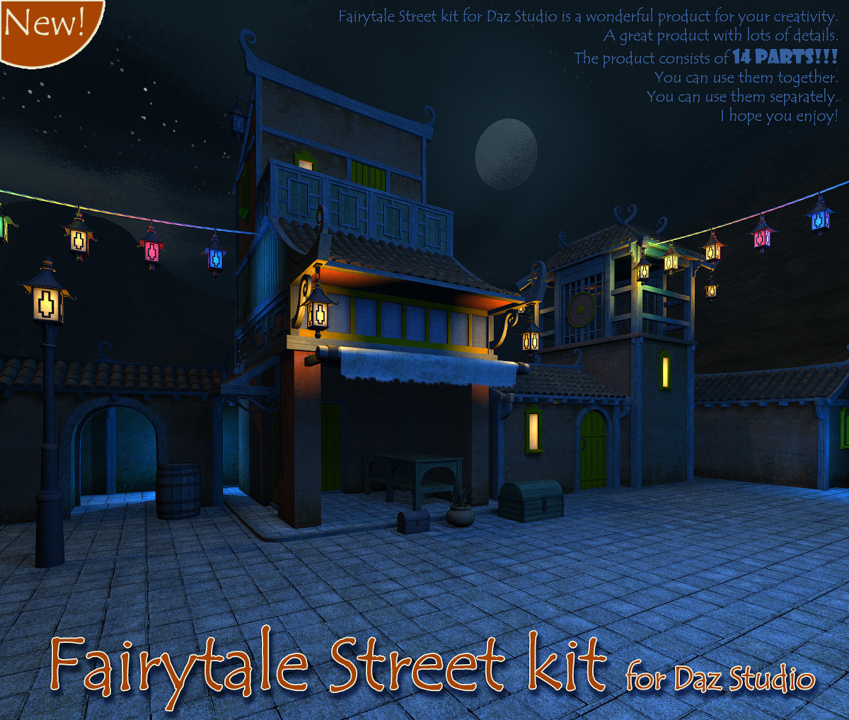 Fairytale Street kit for Daz Studio by N/A