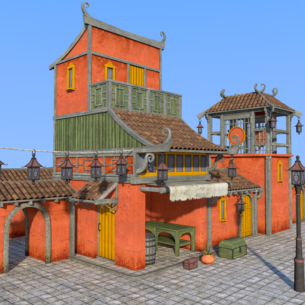 Fairytale Street kit for Daz Studio by N/A