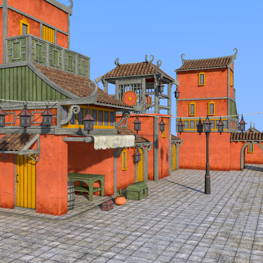 Fairytale Street kit for Daz Studio by N/A