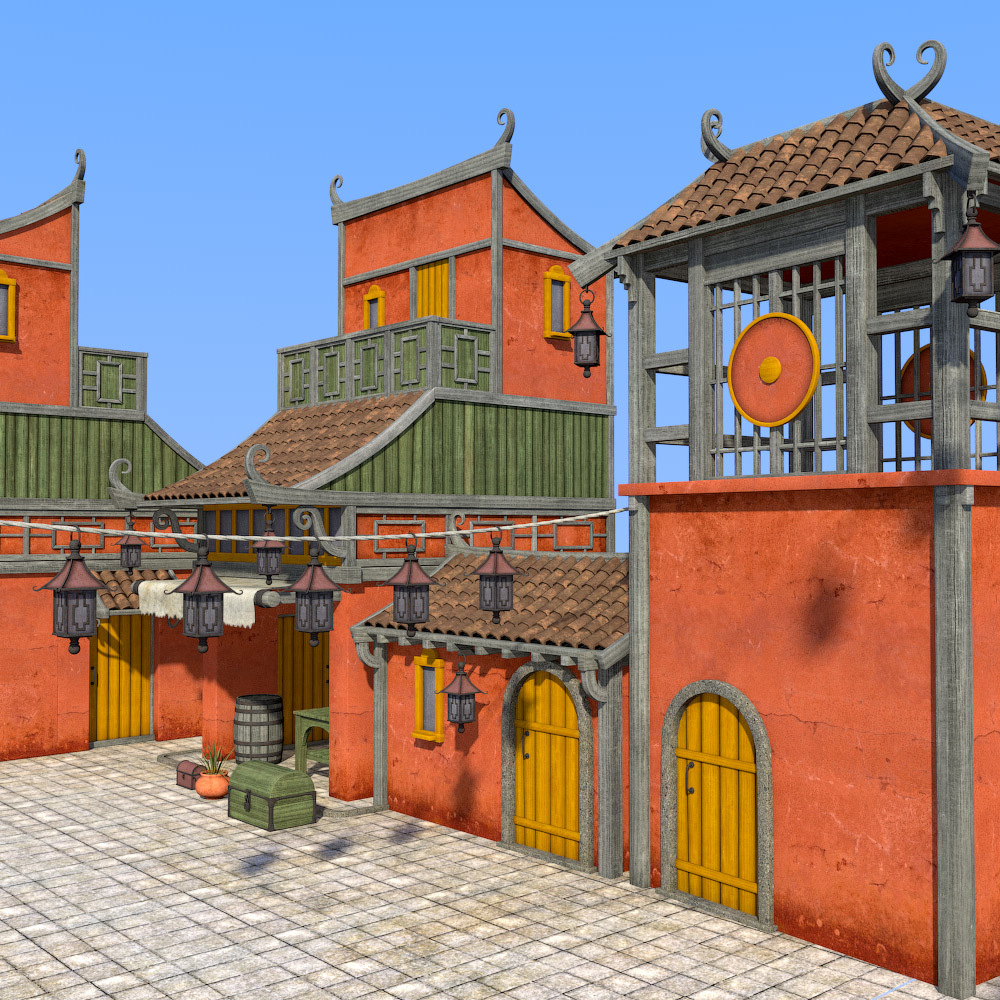 Fairytale Street kit for Daz Studio by N/A