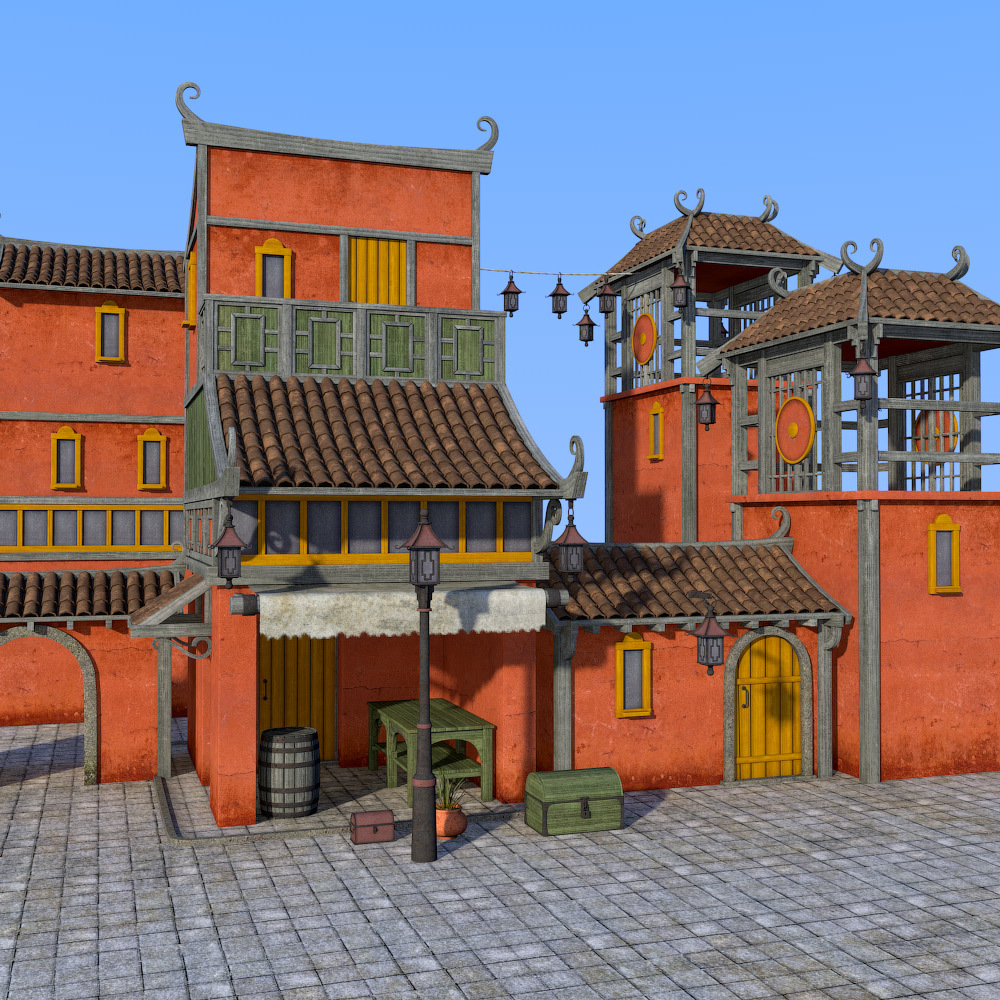 Fairytale Street kit for Daz Studio by N/A
